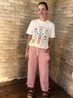 Striped Parachute Pants