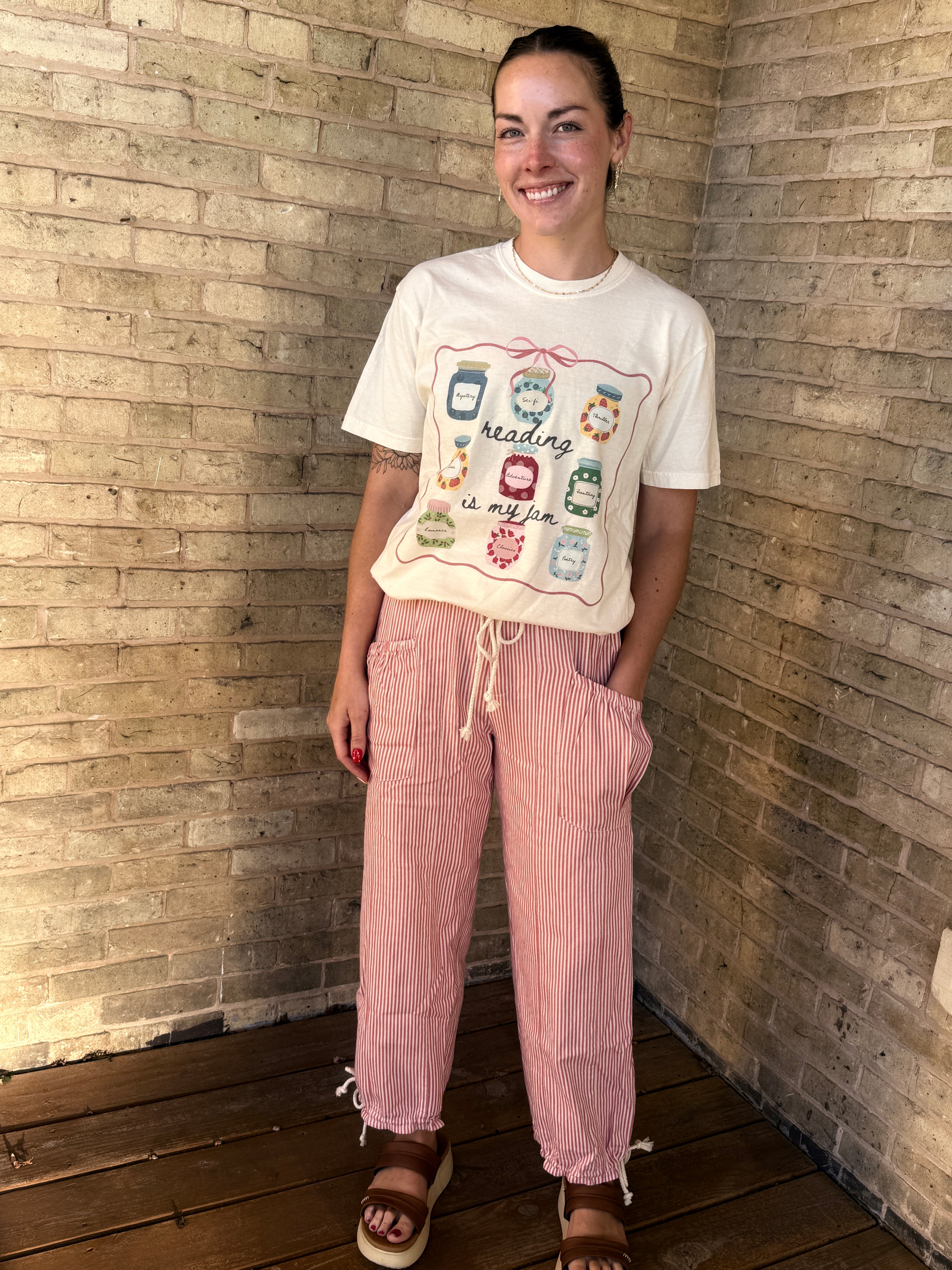 Striped Parachute Pants