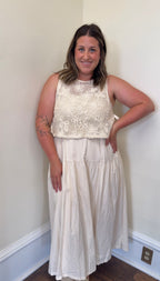Ebony Embroidered Lace Dress Set