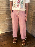 Striped Parachute Pants