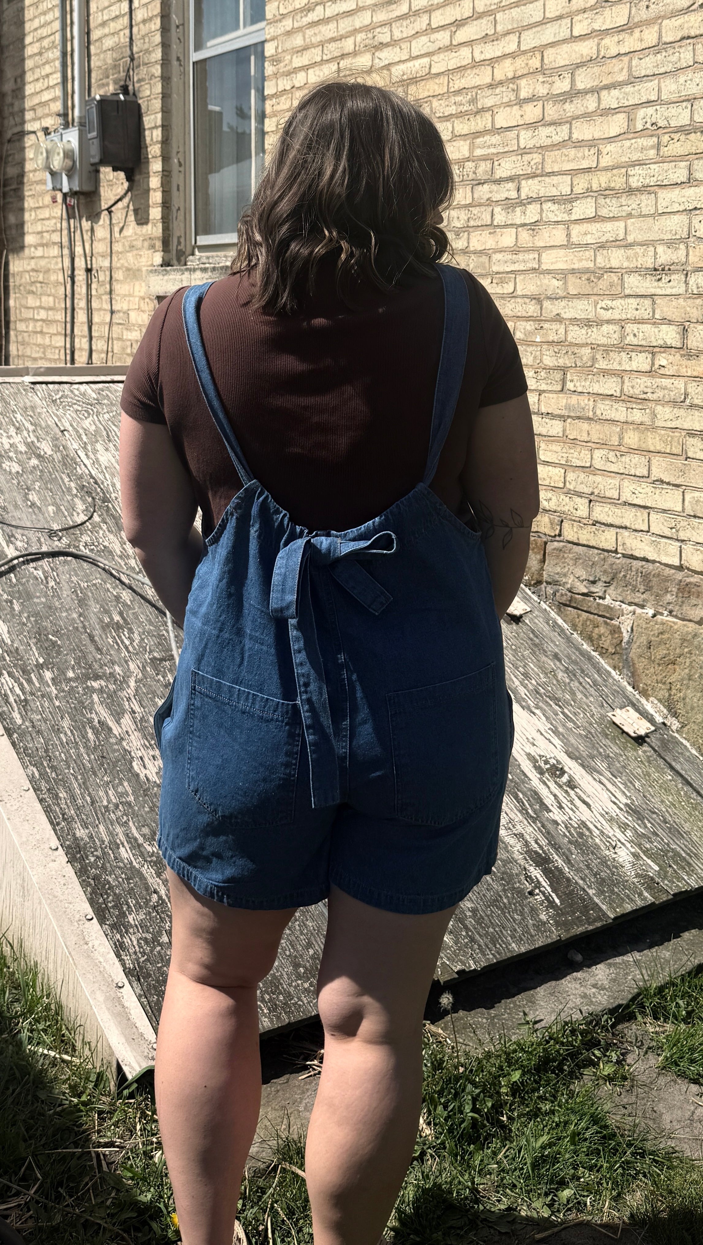 Daisy Denim Romper