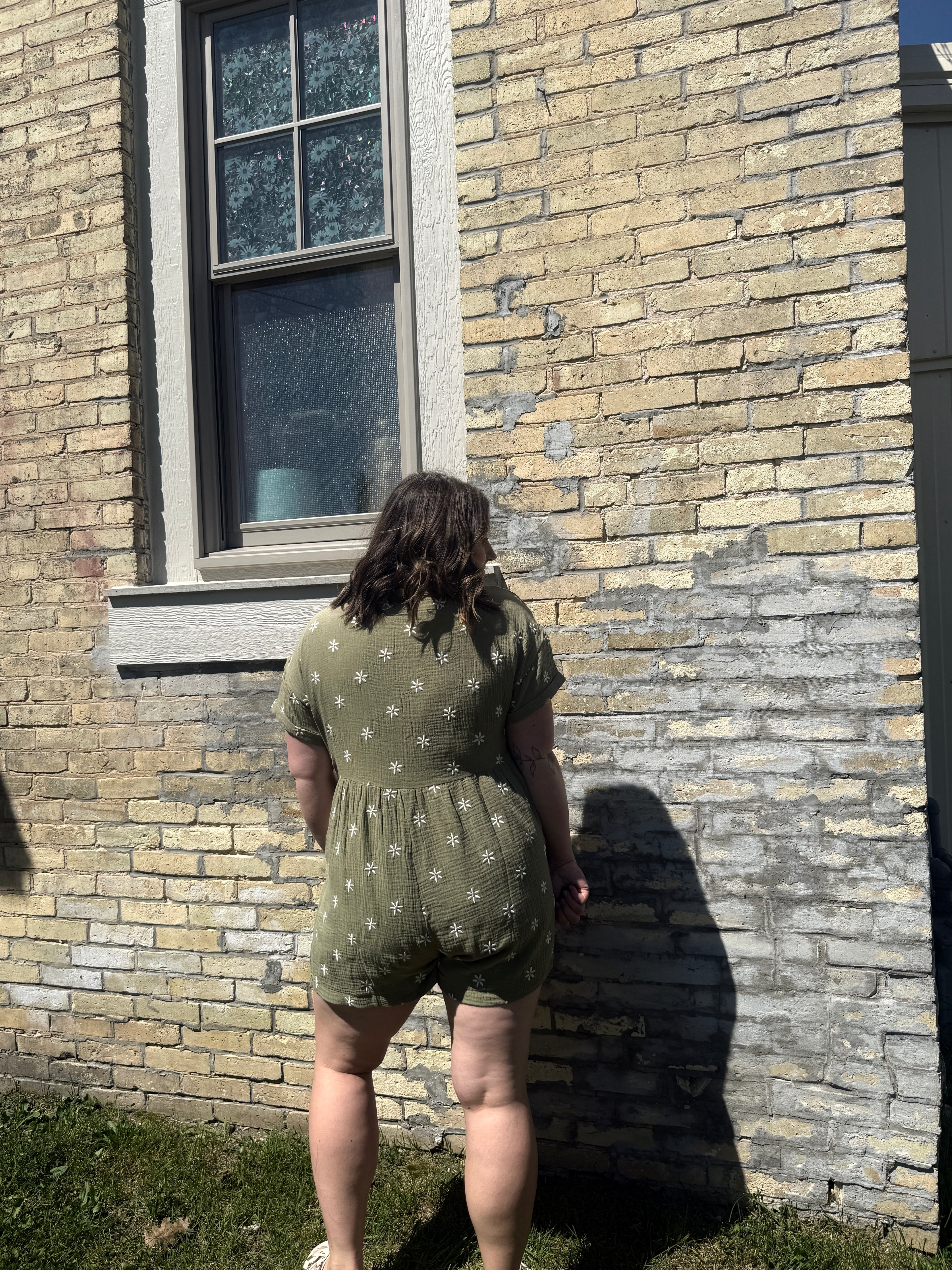 Flower Fields Gauze Romper
