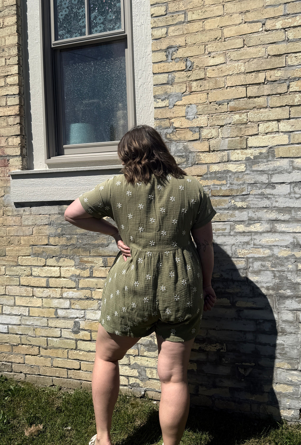 Flower Fields Gauze Romper