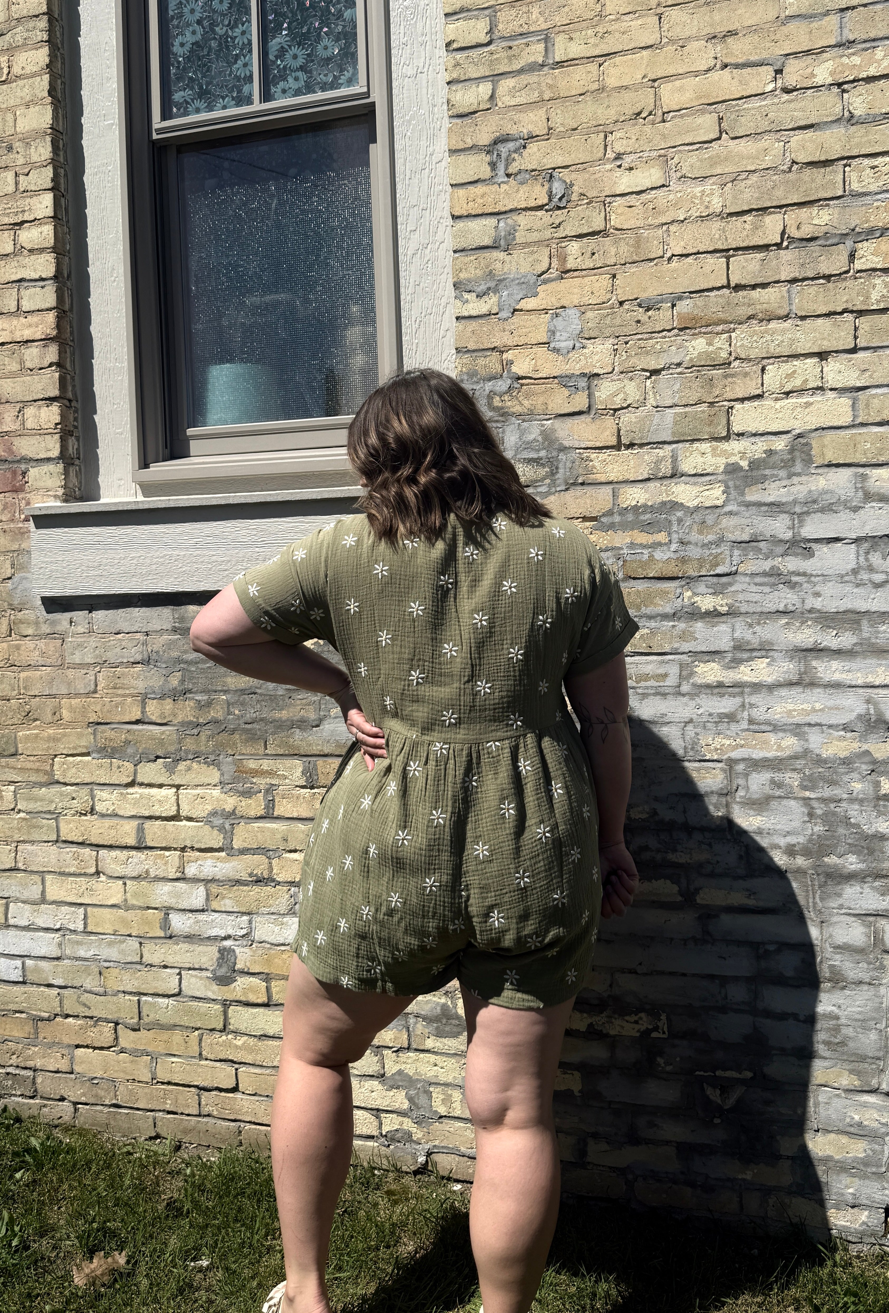 Flower Fields Gauze Romper