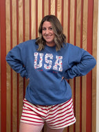 Floral USA Crewneck