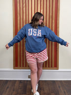 Floral USA Crewneck