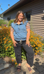 Melina Denim Sleeveless Top
