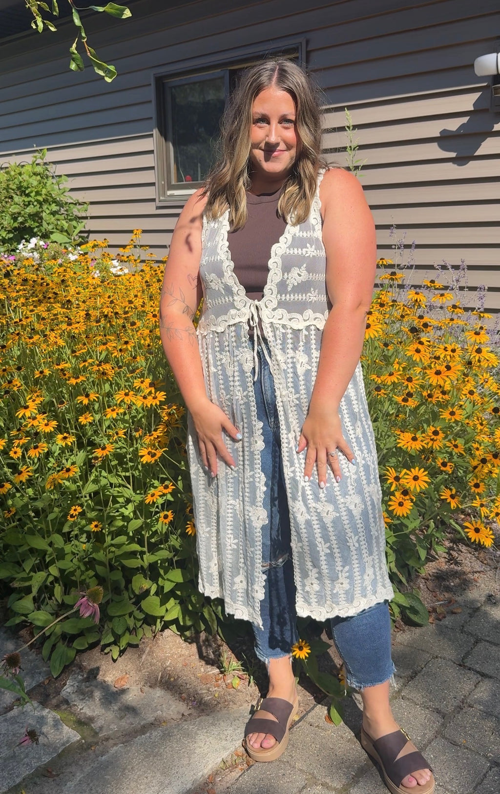 Brittany Floral Vest