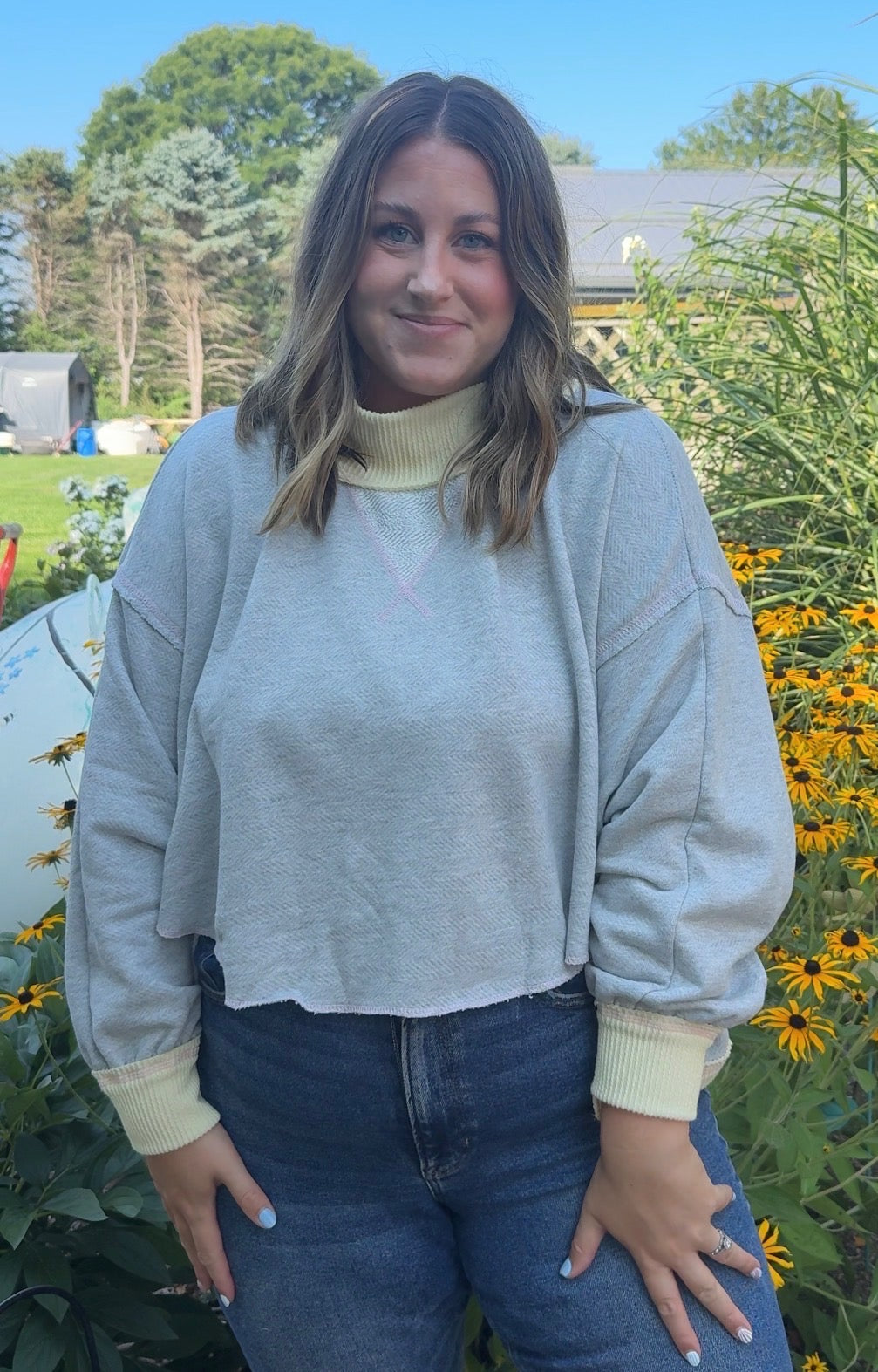 Larissa Cape Sweatshirt