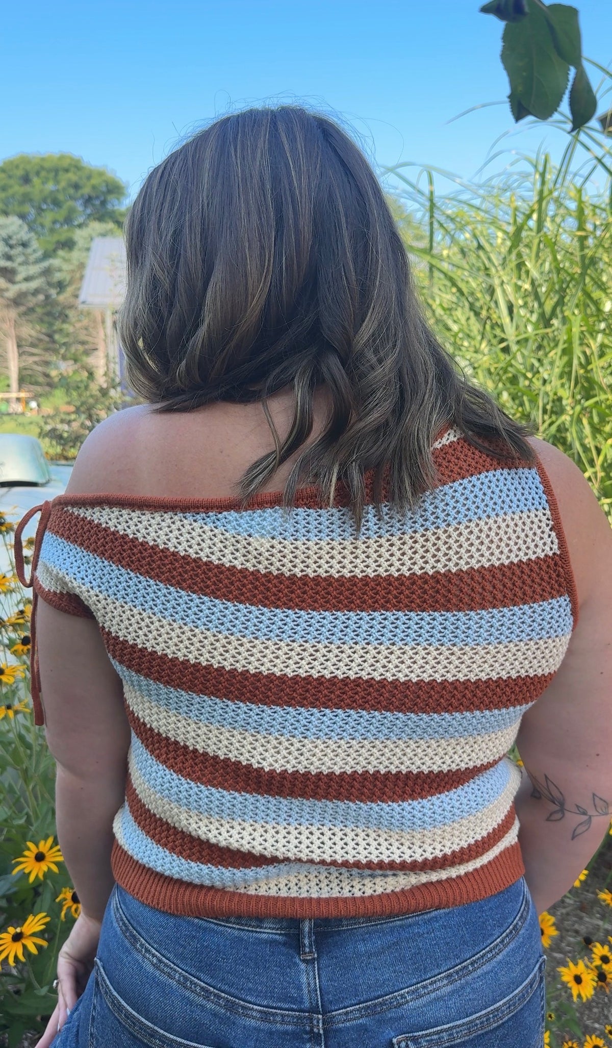 Olivia Off-Shoulder Cropped Sweater
